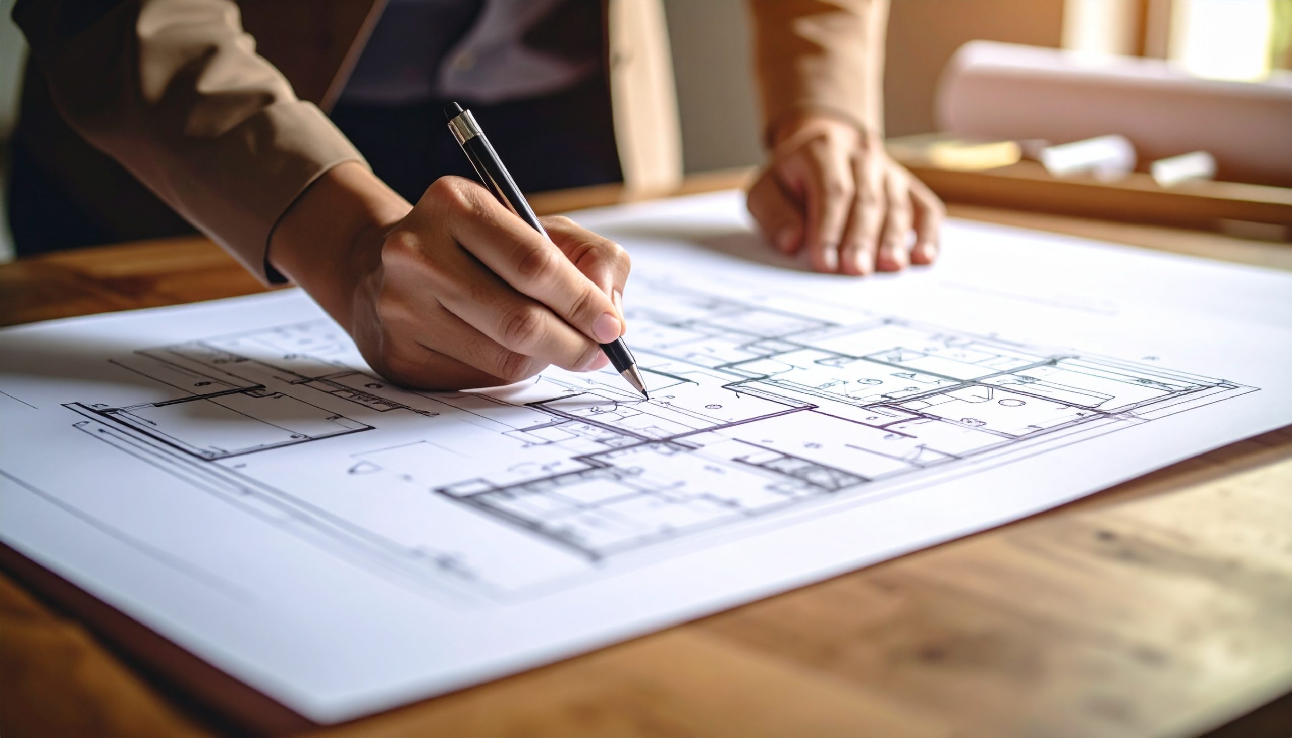 Bauplan für Dachkonstruktion