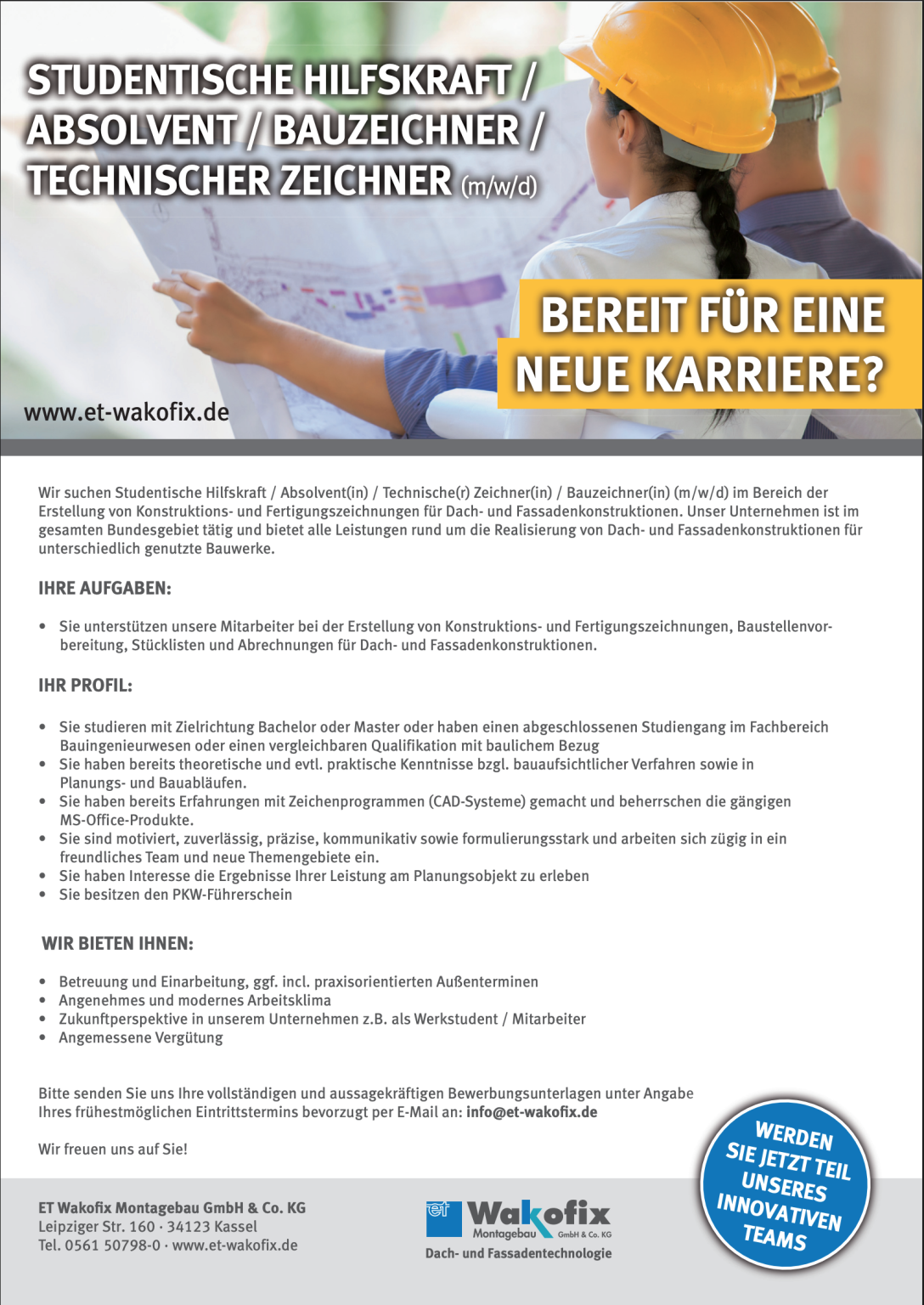 Karriere Dach- und Fassadenbau starten: Erste Erfahrungen sammeln