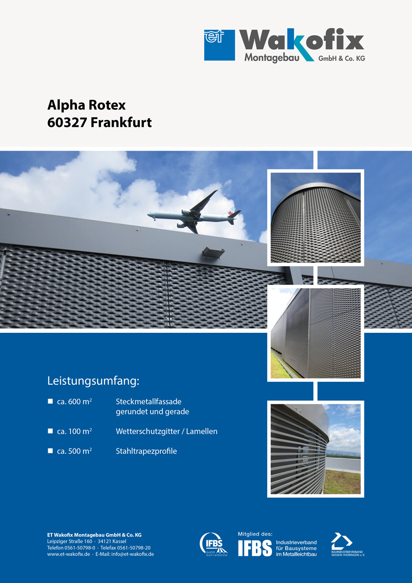 Referenz Dach- / Fassadenbau: Alpha Rotex