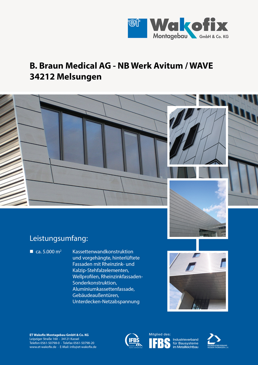 Referenz Dach- / Fassadenbau: B Braun